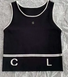 Mens T-Shirts Tasarımcı Anagram Embroided Kadın Tankları Camis Pamuk-Karıştırıcı Tank Üstleri İki C Harf Tasarımcı Etek Yoga Takım Kanalı Elbise Sütü Yelek Bayanlar JT