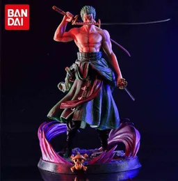 26cm One Piece Anime Figurin GK Roronoa Zoro Double Headed PVC Action Figure Collection Cartoon Doll Present Model Toys Decoration T3630548