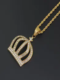 WholeStainless Steel Jewelry Hip Hop Crown Pendant Necklace Jewelry 24inch Rope chain SN1292521231