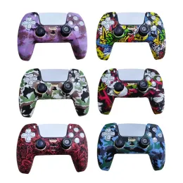 Speakers Rubber Protective Silicone Cover Skin for Sony PlayStation Dualshock 5 PS5 Controller Case Thumb Stick Grip Cap for DualSense 5