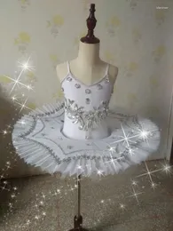 Abbigliamento da palle da ballo Ballet Dancing Dress Abito bianco Swan Lake Costume Kids Ballerina Gymnastic Leotard Children Tutu Abito