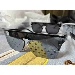 Modedesigner Sonnenbrille für Männer und Frauen Vintage Square Mattes Frame Letter Drucken Filmbrillen Trend Freizeit Freizeit