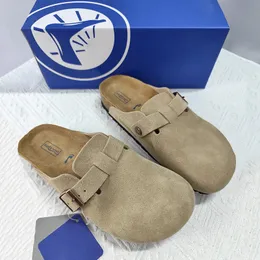 مصمم Bostons يسد الصندل للرجال نساء نساء Slippers Cork Slides Flat Slide Slide Slide Beach Sandal Mens Womens Outdoor Advide Slies Size 34-46