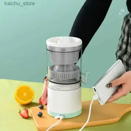 Juicers Ju479 Portable Electric Juicer USB Rechargeable Two-Way Spiral Cup Home Multifunctional Fruit Juicer Y240418