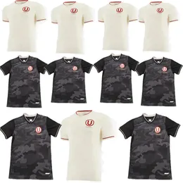 2024 2025 Hochwertiger Produktionsclub Universitario de Deportes University of Peru Schwarze Fußballtrikots 23 24 Home Men Fans Version Fußballhemden