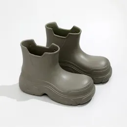 여성상 수상자 플랫폼 첼시 부츠 패션 마틴 부츠 고급 청키 힐 가죽 디자이너 Beaubourg Wonderland Flat Ankle Boots Shoes