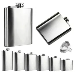 BOOM MATHER 6 Tamanhos 4oz10oz O aço inoxidável Bolso Hip Flask Retro Whisky Flask Liquor Treff com funil em vovotrade6831350