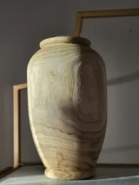 Vasi di vaso grande vaso in legno, perfetto per glam rustico e decorazioni primaverili, molto robusto perfetto per spazi medi secchi floreali molla