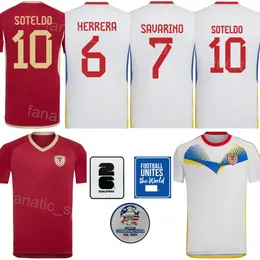 Vuxen copa America Venezuela 16 Rosales Soccer Jersey 2024 National Team Pereira 17 Martinez 15 Murillo 8 Rincon 5 Moreno 2 Villanueva 3 Osorio Football Shirt Kits Kits