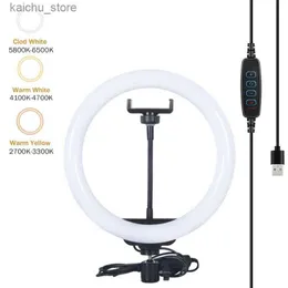 Iluminação contínua 16/26/33cm de reparo de luz de anel danificada e peças de reposição LED LED DE LED LED LIGHT LUZ USB LIGH