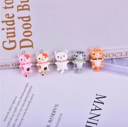 20pcs 1418mm kawaii resin charms cat حيوان للنساء المصنوع يدويًا لصنع أقراط القلادة.