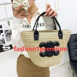 Bolsa de praia Rattan casual de grande capacidade Totes de designer de vime Indanos de palha de palha