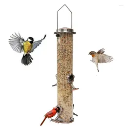 Andere Vogelversorgungen Edelstahl Feeder Balkon im Freien Hanging Blei Hummingbird Pet Papagei Accessoires Birds Trinker