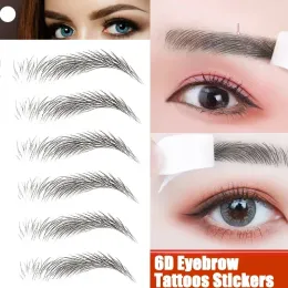 Enhancers 6d Eyebrow Tattoos Aufkleber Augenbrauen Wassertransfers Aufkleber haarst als wasserdichte Augenbrauen Aufkleber für die Brow -Pflegeformung