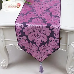 Table Runner Proud Rose High Grade European Jacquard Fashion Decorate Modern Household With Tassel