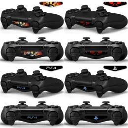 Joysticks 5pcs/Set LED Işık Çubuğu Kapağı Çıkartma Cilt Sticker PlayStation 4 PS4 Slim Pro Denetleyici PS4 Denetleyici LED Işık