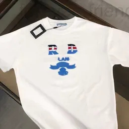 Herrt-shirts designer pu pu jia korrekt hög version 24ss vår/sommar ny klassisk bokstav kort ärm mode trendig och kvinnors samma stil R297