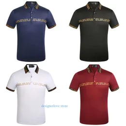 Designer Herren T -Shirt Männer Hemden Grundlegende Business Polos Modemarke Sticked Briefabzeichen Polo Shorts Kleidung Sommer Kleidung Klassische Designs Mann Kleidung