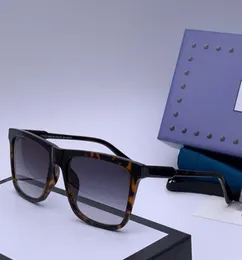 0650 Neue Sonnenbrille Designer Fashion Brille Square Frame Coating Objektiv Carbon Faser Brillen UV400 Schutz mit Case9234370