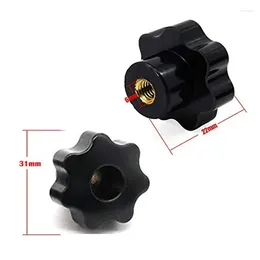 Borse di stoccaggio 10pcs M6 Viti da manopola femmina x Grip di bloccaggio a testa a stella filettata da 32 mm Black