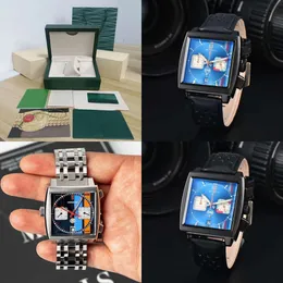 Monaco Original Gulf Caliber Mens Special Edition Chronograph Designer Watches Высококачественные мужчины смотрят Montre Luxe Dhgate New