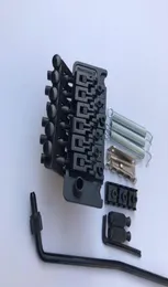 Floyd Rose Çift Sarma Çekme String Plaka Köprüsü Tremolo Sistemi Elektro Gitar için Siyah Donanım1419233