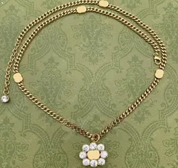 Fasgion Jewelry Women Designer Halskette Klassische Luxurys Kettenbuchstaben G Strass Halsketten Vintage Damen Hals Spitzen Damen Geschenk7044568