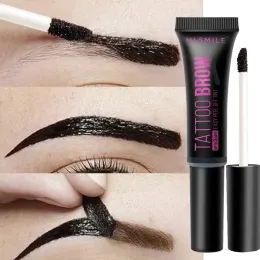 Enhancers schleppen Dye Eyebrow Creme Semipermanent wasserdichte, schweißdes, lang anhaltende natürliche Tattoo Tönung Rissee Augenbrauen Gel Kosmetik