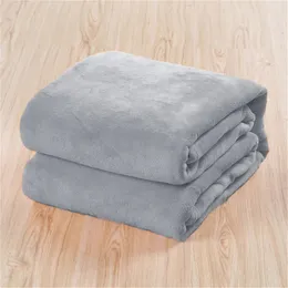 140x100cm Super Soft Flannel Blanket Solid Plush Warm For Bedding Fleece Bedspread Sofa Comfortable 240409