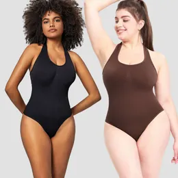 Bodysuit für Frauenkörperformung, Hals hängen, übergroße Shapewear, einteilige Kleidung F41825