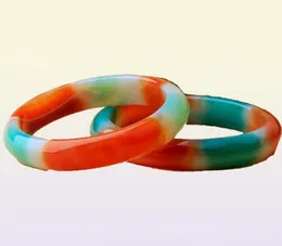 5663mm Natural Multicolor Chalcedon Bangle Ship Ping01228756349531363