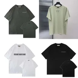 Esshirt designer mas camisetas de verão moda simplesolid letra preta impressão tshirts casal de top top mass camise