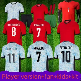 New model 1: 1Portugal football jersey Ruben Ronaldo Portuguese 2024 2025 Portugal football jersey men's children's set Portugal's Euro victory over Thailand kids+kit