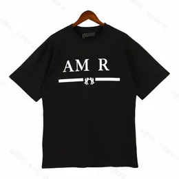 Summer Loose Cotton Tshirt Luxury Brand Men Kvinnor Kort ärm T -shirtkläder Casual Oneck Tees Tops Streetwear Y2K kläder 240409