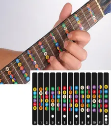 Gitar Kıvrığı Notları Harita Etiketleri Çıkartma Klavye 6 Dize Akustik Elektro Guitarra6438116