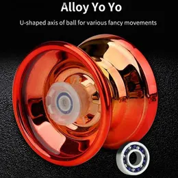 Yoyo Professional Alloy Yoyo Magic Toy mit starken Schlagfestigkeitsfähigkeiten für Handaugenkoordinationsbewegungen für Anfänger bei Kindern Q240418