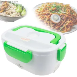 Bento Boxen Elektrische beheizte Lunchbox tragbare 12V-24 V 110 V 220 V Bento Box Lebensmittelheizung Reiskocher Behälter Warmmer Kabelwaren Set für Home L49