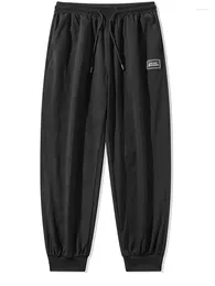 Men's Pants Plus Size 10xl Waterproof Straight Sweatpants Men Breathable Ice Cool Nylon Long Trousers Male Casual 9xl 8xl Track