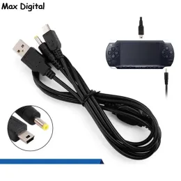 Kabel 2 in 1 1,2 m Kabel USB -Ladegerät für PSP 1000 2000 3000 USB 5V -Ladestopfen Ladekabel USB an DC 1A Stecker Netzkabelspiele Acces