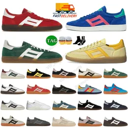 Fashion Handball Designer Espezial Sapatos Casuais Homens Mulheres canecas Navia Escarlet Alumínio Core Black Scarlet Goma Clear Rosa Night Night Light Black Yellow Runner