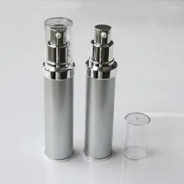 Бутылки для хранения 30 мл серебряного пластика без воздуха для лосьона/эмульсии/фундамента/сыворотки косметическая упаковка уход за кожей туман