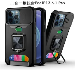 Для iPhone 13 Pro Max Case Slide Shater Card Card Card для iPhone 12 Mini 11 Pro XR 7 8 Shock -Reseer Cover Cover1614470