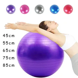 2024 PVC Fitness Balls Yoga Ball Thicked Explosion-Säker träning Hem Gym Pilates Equipment Balance Ball 45CM/55CM/65CM/75CM/85CM för PVC