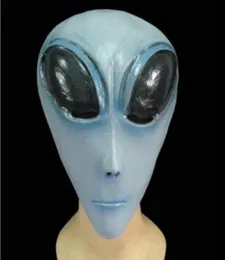 Divertente adulto unisex raccapricciante UFO Big Eye Alien Latex Head Mask Halloween Party Cosplay Carnival Theater Costume Ball Mask3705578