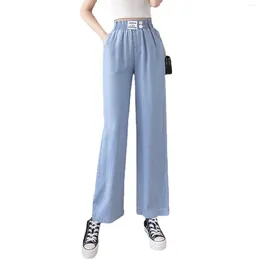 Jeans femminili donne pantaloni a larga gamba Student College Style Durevole Adatto per la palla da festa quotidiana formale