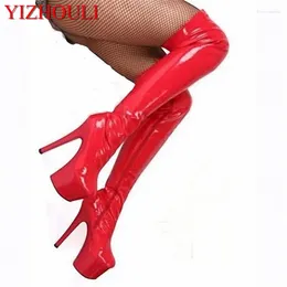 Dance Shoes Ultra High Heels Over-the-knee Plus Size High-leg 15cm Boots High-heeled Steel Pipe Sexy Thigh