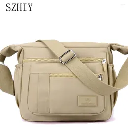 Shoulder Bags Waterproof One Bag Women Handbag Designer Casual School Multiple Pockets Sturdy Travel Pocket Bolsos Para Mujeres