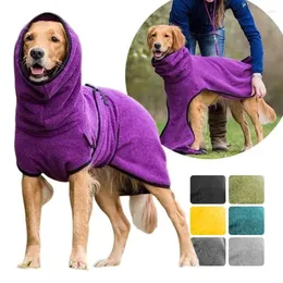 Dog Apparel Pet Bathrobe Towel Microfibre Bath Bath Robe Super absorvente Supplies de casaco de secagem