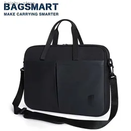 Другие компьютерные аксессуары Bagsmart 15,6 дюйма сумки для ноутбука Slim Computer Bag Ноутбук с корпусом Messenger Beald Bag Busts Office Travel Travel Travel Travel Y240418