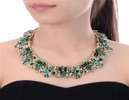 Jerollin 3 Colori collane di fiori di rinestia da donna Fashion Crystal Gioielli CHACK CHILKER DELLA COTTA COLLAR COLLAR COLLARE8787910